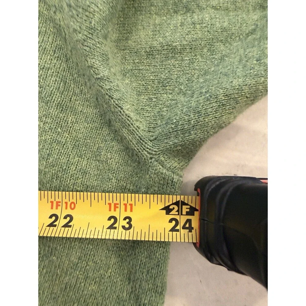 J.Crew Cotton Cashmere Crewneck Sweater Green Men’s Large Made in Japan Soft